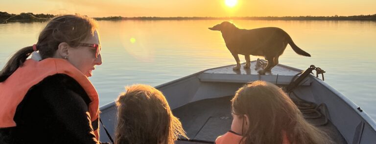 Boat ride on the Paraguayan river